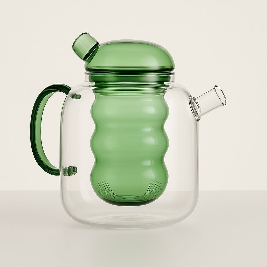 Elegant Glass Teapot with Heat-Resistant Design