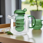 Elegant Glass Teapot with Heat-Resistant Design