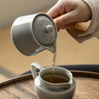 Serenity Glazed Ceramic Teapot for Personal Brewing