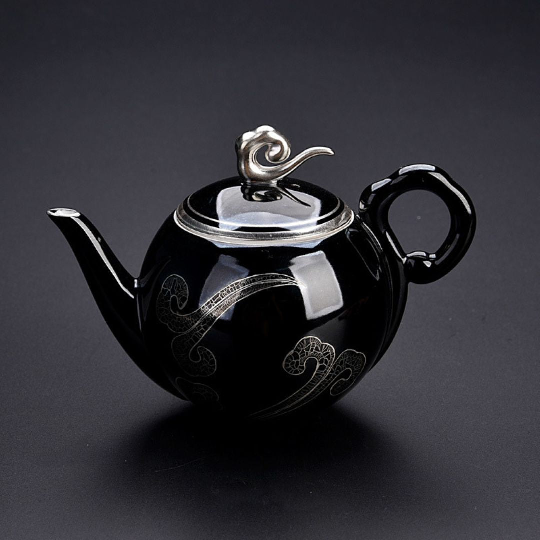 Sophisticated Black Ceramic Tea Infuser