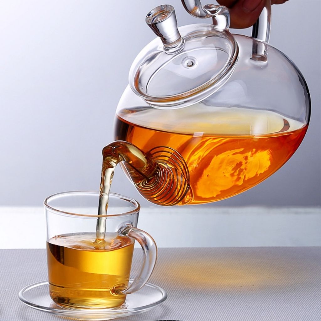 Luxe Blooming Glass Teapot for Perfect Brews