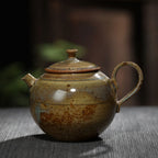 Artisan Crafted Glazed Ceramic Teapot for Unique Brews