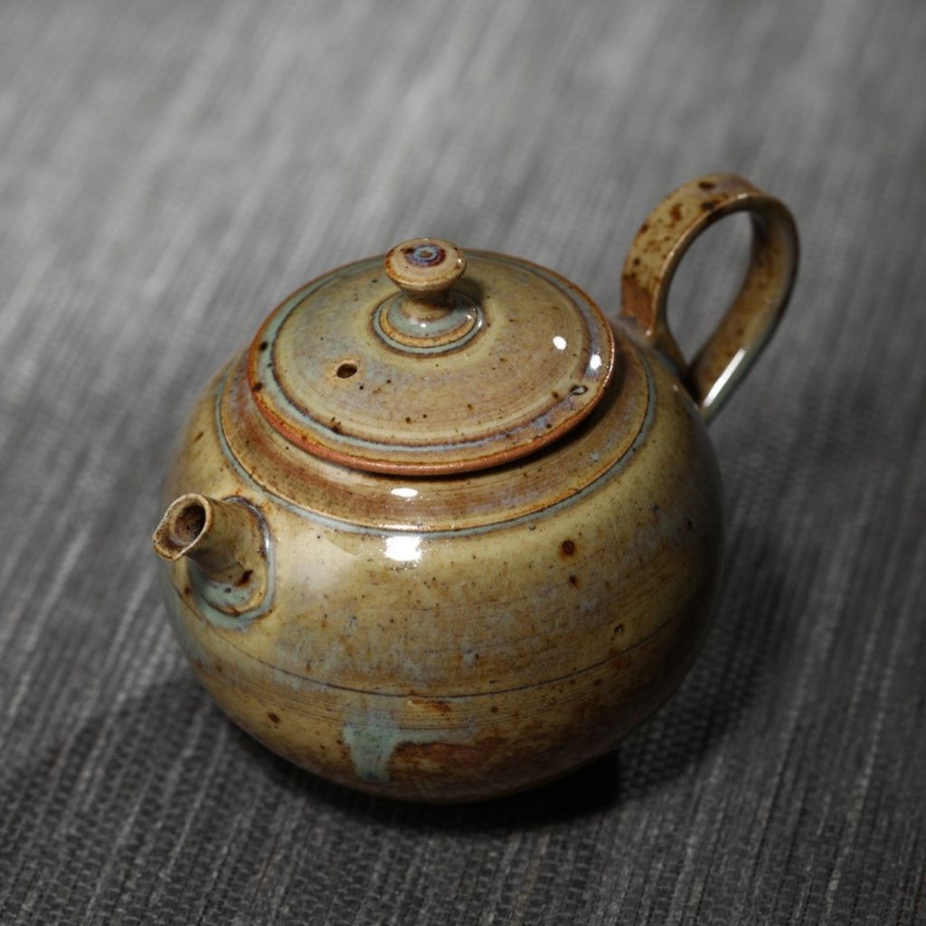 Artisan Crafted Glazed Ceramic Teapot for Unique Brews