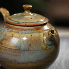 Artisan Crafted Glazed Ceramic Teapot for Unique Brews