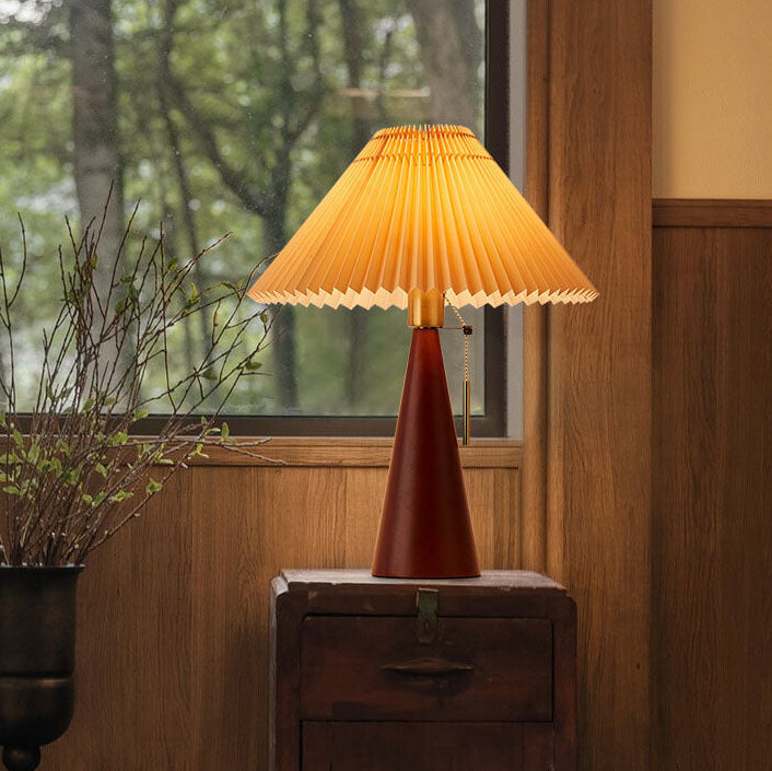 Minimalist Wooden LED Table Lamp for Bedroom and Living Room Decor