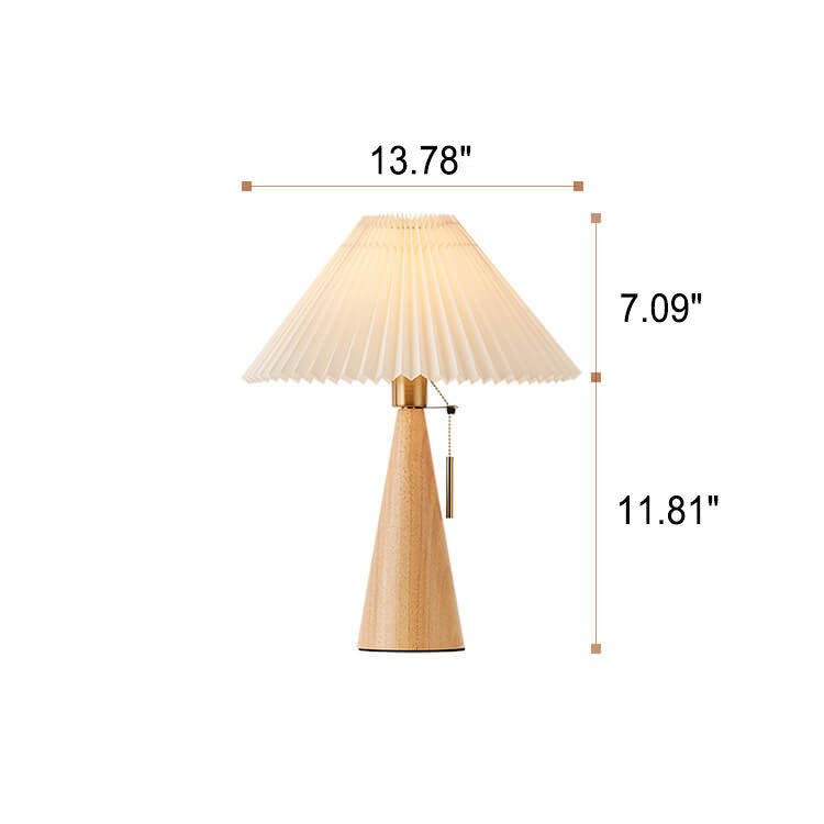 Minimalist Wooden LED Table Lamp for Bedroom and Living Room Decor