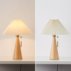 Minimalist Wooden LED Table Lamp for Bedroom and Living Room Decor