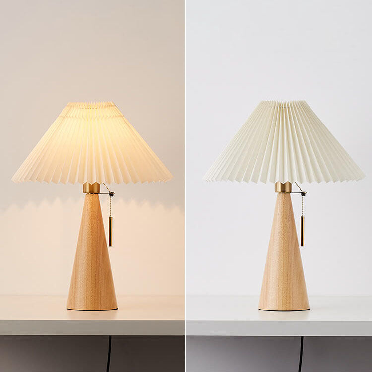 Minimalist Wooden LED Table Lamp for Bedroom and Living Room Decor