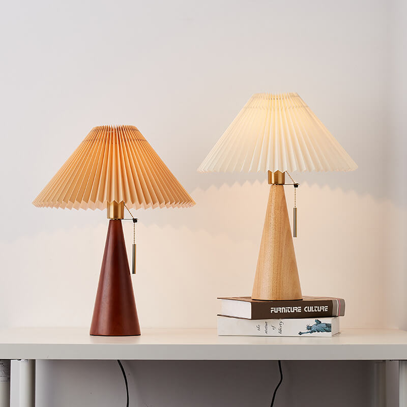 Minimalist Wooden LED Table Lamp for Bedroom and Living Room Decor