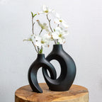 Intertwined Ceramic Vase for Flowers