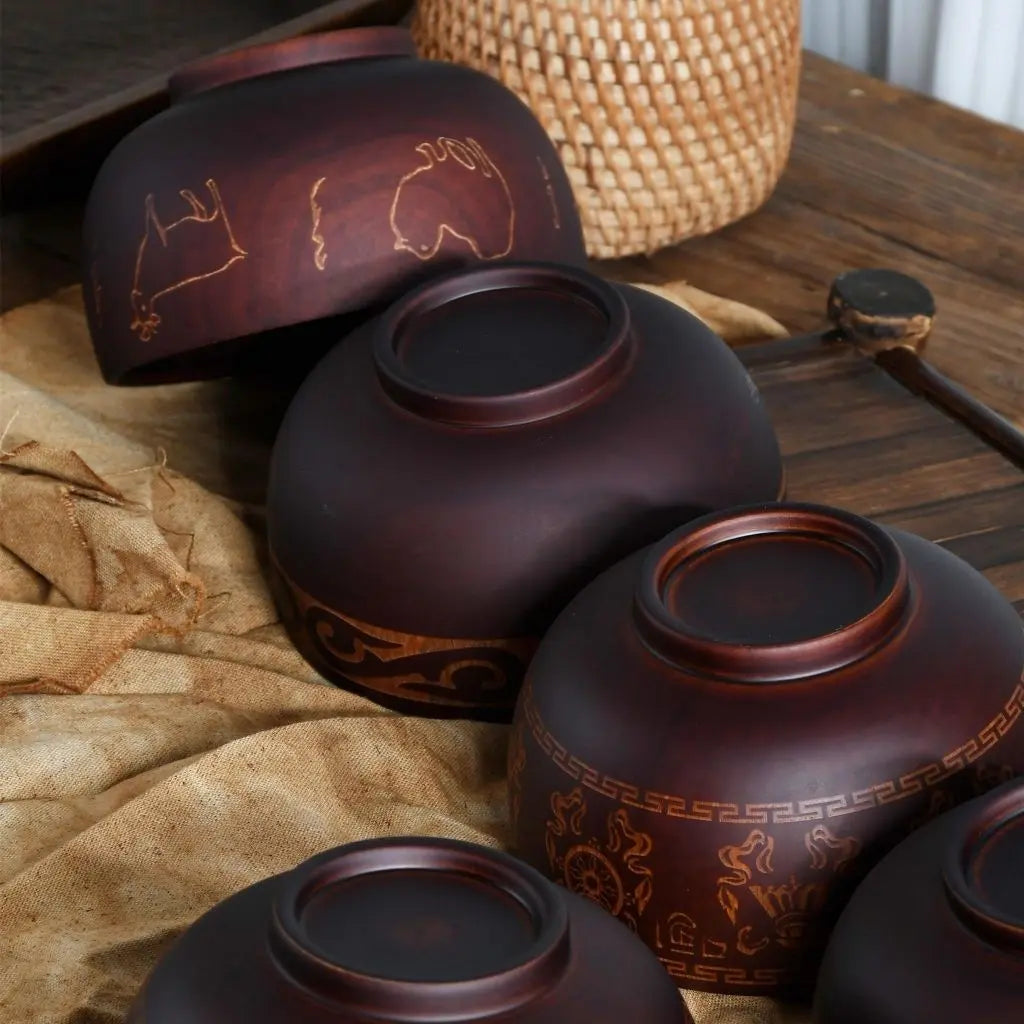 Artisan Handcrafted Wooden Serving Bowl