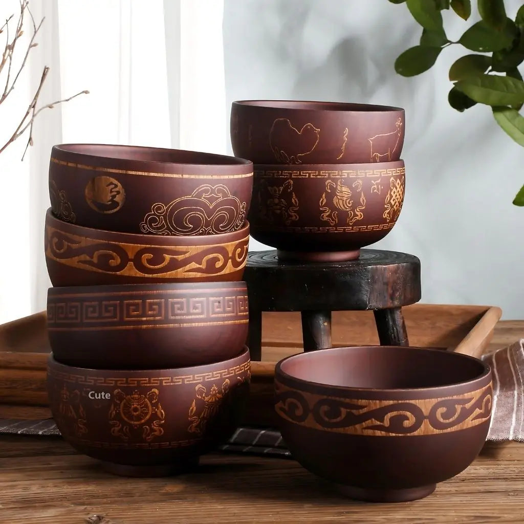 Artisan Handcrafted Wooden Serving Bowl