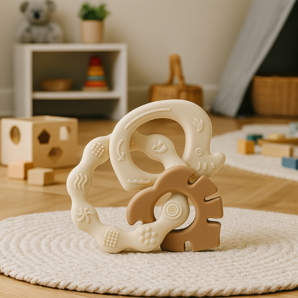 Set of Three Nori Elos Teething Toys