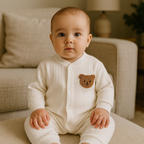 Baby Overall in Soft Ribbed Fabric
