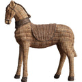 Artisan Woven Horse Figurine - Timeless Rustic Home Accent