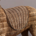Artisan Woven Horse Figurine - Timeless Rustic Home Accent