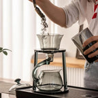 Sleek Glass Tea Infuser Set with Vertical Stand