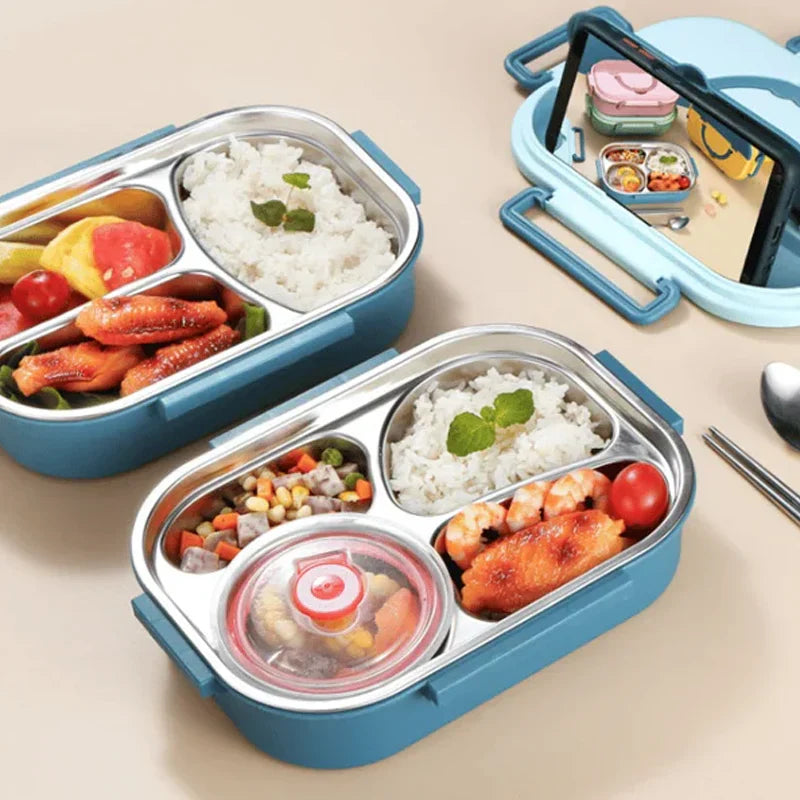 Stainless Steel Multi-Compartment Insulated Lunch Container
