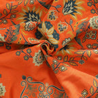 Floral Cotton Gauze Reversible Throw Blanket for Sofa and Bed