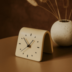 Tranquil Timekeeper: Modern Ceramic Desk Clock for Any Space