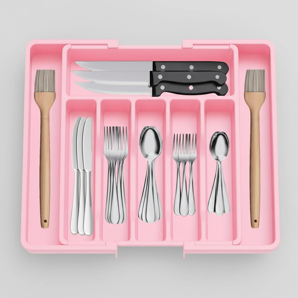 Spacious Expandable Cutlery Storage Solution