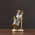 Elegant Brass Timer with Enchanting Purple Sand
