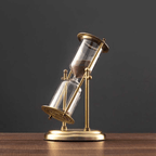 Elegant Brass Timer with Enchanting Purple Sand