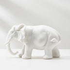 Elegant Ceramic Elephant Figurine for Home Decor