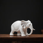 Elegant Ceramic Elephant Figurine for Home Decor