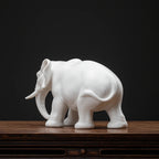 Elegant Ceramic Elephant Figurine for Home Decor