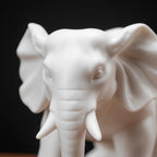 Elegant Ceramic Elephant Figurine for Home Decor