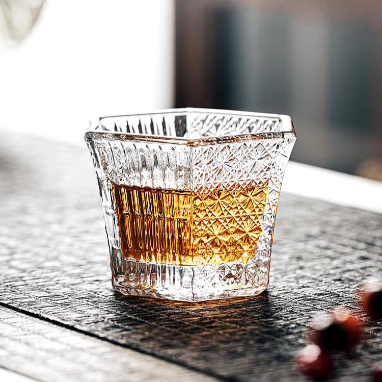 Elegant Prism Cocktail Glass for Luxurious Sips