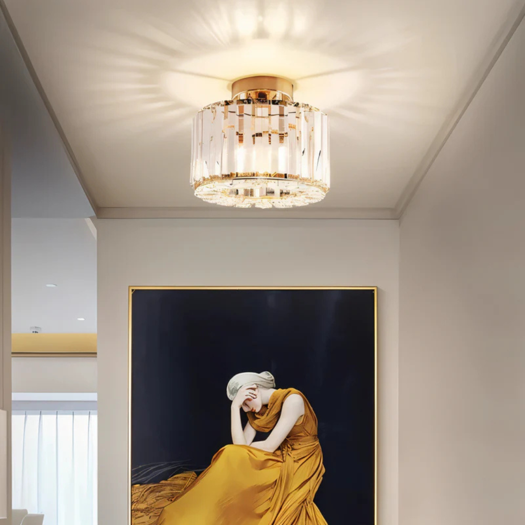 Elegant Crystal Flush Mount Light Fixture for Any Space