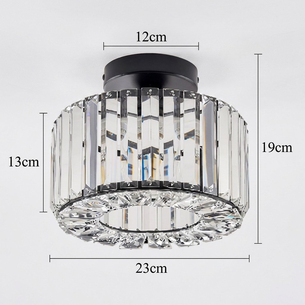 Elegant Crystal Flush Mount Light Fixture for Any Space
