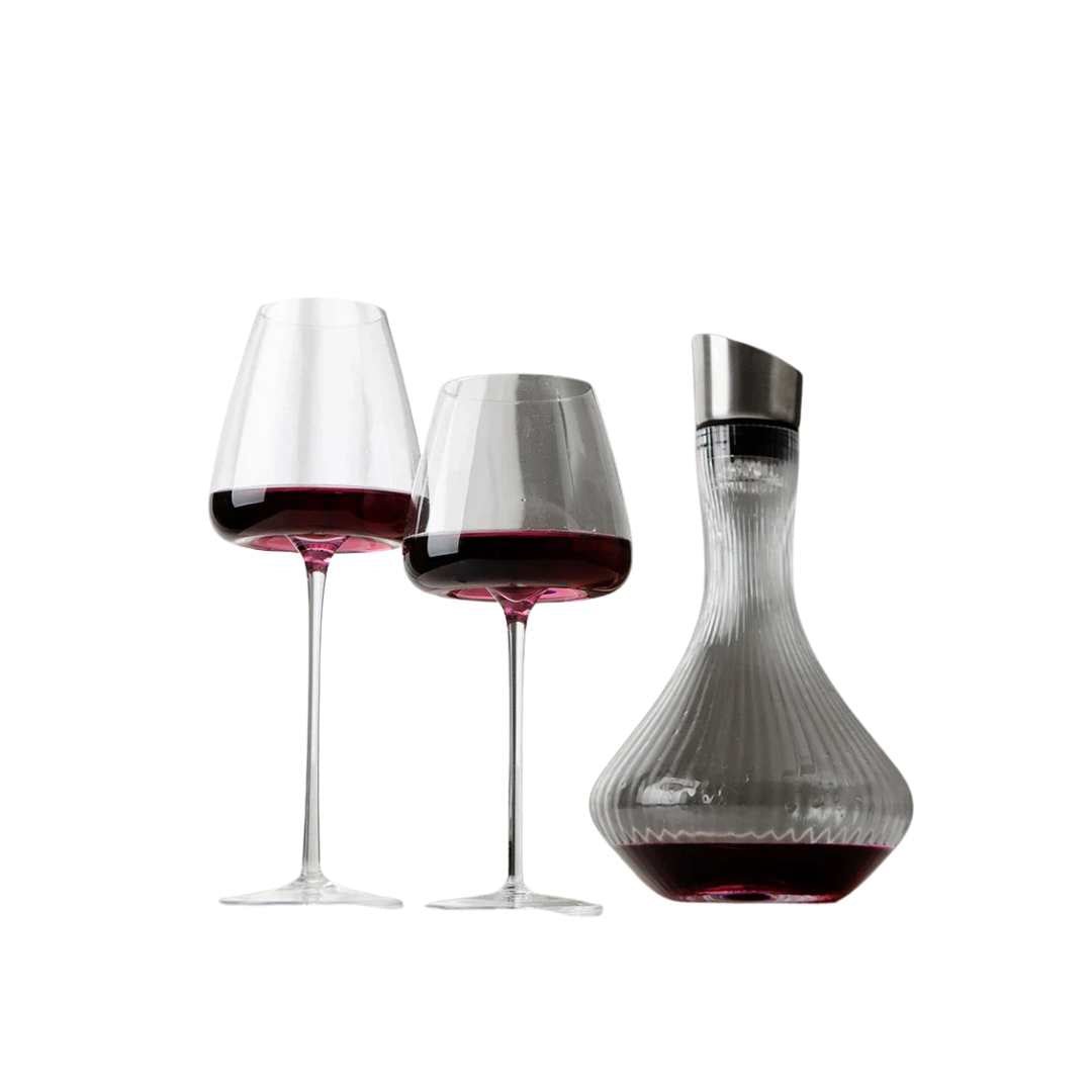 Elegant Handcrafted Wine & Champagne Glass Set