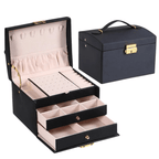 Elegant Faux Leather Accessory Organizer