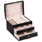 Elegant Faux Leather Accessory Organizer