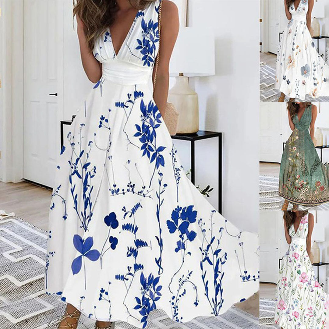 Charming Floral Long Dress for Effortless Elegance