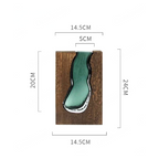 Elegant Wood & Glass Decorative Vase