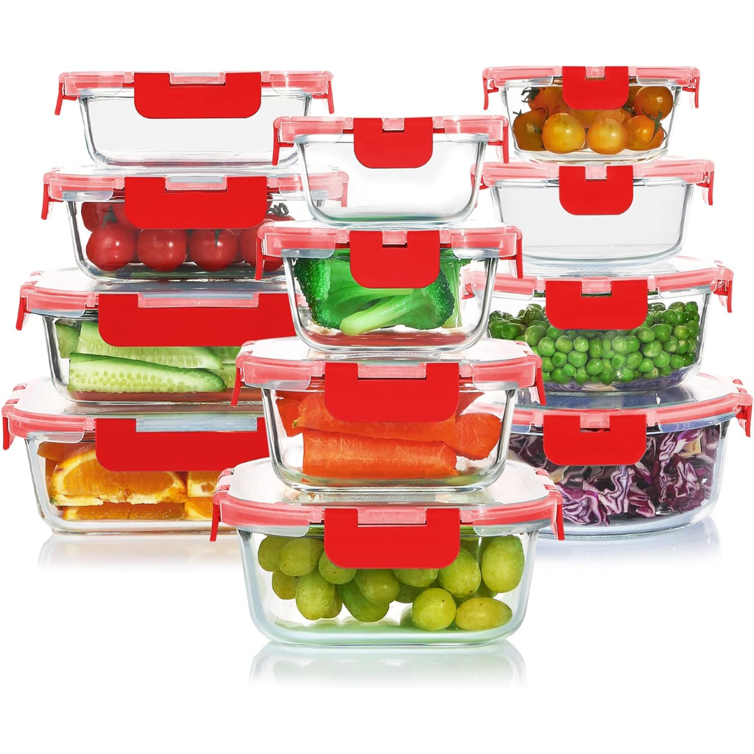Versatile Glass Meal Prep Containers Set