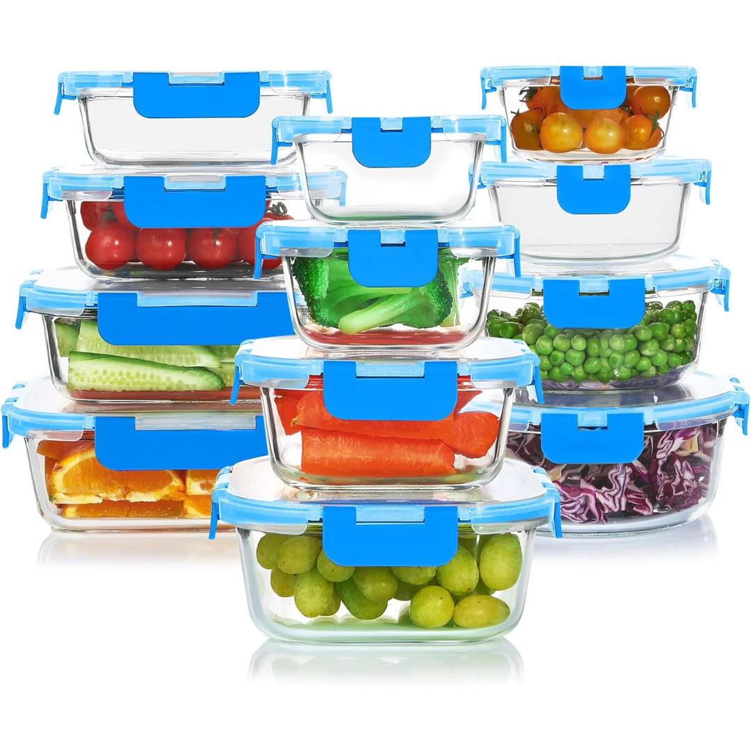 Versatile Glass Meal Prep Containers Set