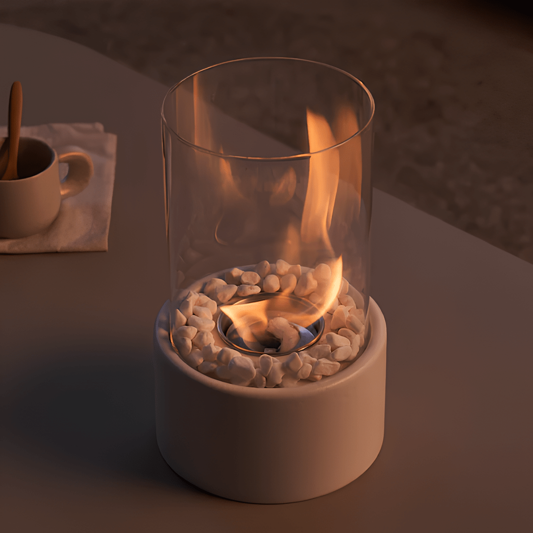 Elegant Illuminator Oil Lamp with Glass Design