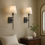 Elegant Iron Wall Lights - Set of 2