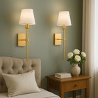 Elegant Iron Wall Lights - Set of 2