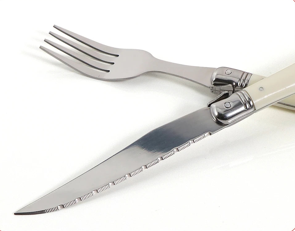 Elegant Ivory Stainless Steel Flatware Collection