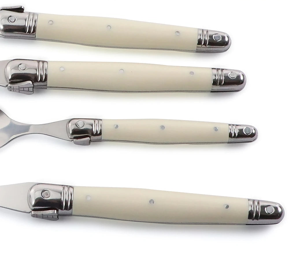Elegant Ivory Stainless Steel Flatware Collection