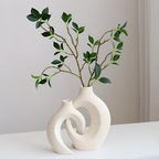 Elegant Duo of Abstract Ceramic Vases