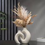 Elegant Duo of Abstract Ceramic Vases