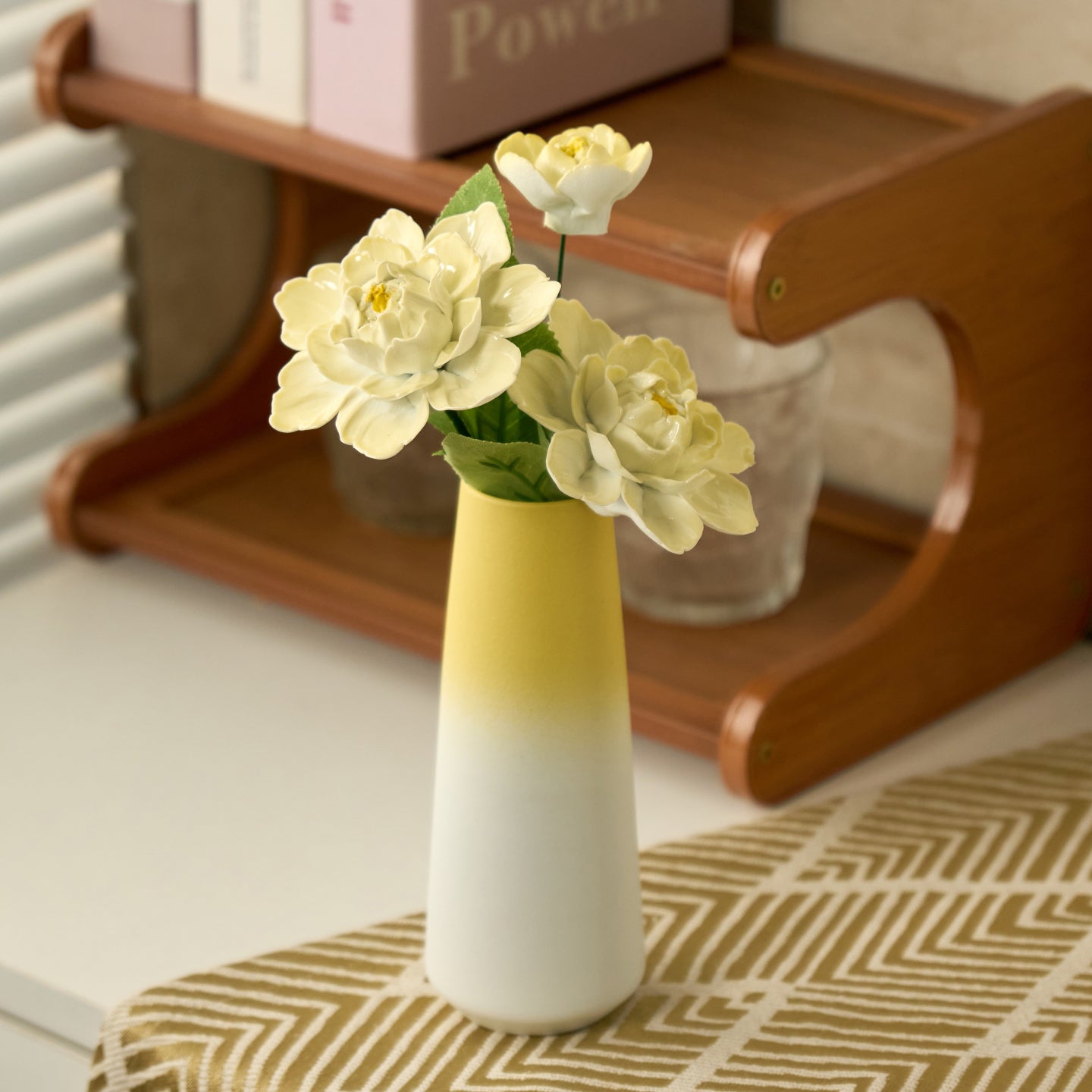 Eternal Blossom Porcelain Floral Display