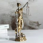 Elegant Justice Figure in Resin for Timeless Decor